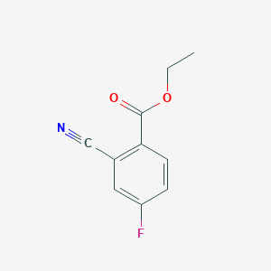 molecular formula C10H8FNO2 B2583271 Ethyl 2-cyano-4-fluorobenzoate CAS No. 1260879-15-9