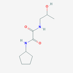 molecular formula C10H18N2O3 B2583287 N1-cyclopentyl-N2-(2-hydroxypropyl)oxalamide CAS No. 920417-37-4