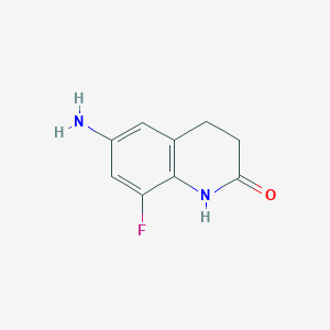 B2583292 6-Amino-8-fluoro-3,4-dihydroquinolin-2(1H)-one CAS No. 113225-70-0