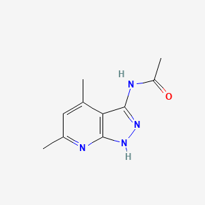N-(4,6-dimethyl-1H-pyrazolo[3,4-b]pyridin-3-yl)acetamide