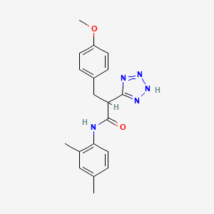 molecular formula C19H21N5O2 B2583323 N-(2,4-dimethylphenyl)-3-(4-methoxyphenyl)-2-(2H-tetrazol-5-yl)propanamide CAS No. 483993-05-1