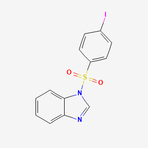 molecular formula C13H9IN2O2S B2583325 1-[(4-碘苯)磺酰基]-1H-苯并咪唑 CAS No. 326885-33-0