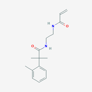 2-Methyl-2-(2-methylphenyl)-N-[2-(prop-2-enoylamino)ethyl]propanamide