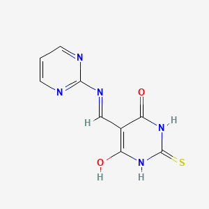 5-[(pyrimidin-2-ylamino)methylidene]-2-thioxodihydropyrimidine-4,6(1H,5H)-dione