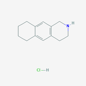 molecular formula C13H18ClN B2583346 1H,2H,3H,4H,6H,7H,8H,9H-cyclohexa[g]isoquinoline hydrochloride CAS No. 3160-23-4