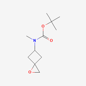 molecular formula C11H19NO3 B2583354 tert-Butyl N-methyl-N-{1-oxaspiro[2.3]hexan-5-yl}carbamate CAS No. 1934987-89-9