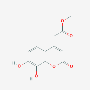 molecular formula C12H10O6 B2583355 2-(7,8-二羟基-2-氧代-4H-色满-4-基)乙酸甲酯 CAS No. 1658-68-0