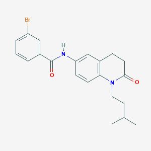 3-bromo-N-(1-isopentyl-2-oxo-1,2,3,4-tetrahydroquinolin-6-yl)benzamide