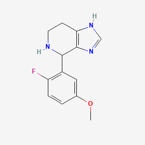 molecular formula C13H14FN3O B2583361 4-(2-fluoro-5-methoxyphenyl)-4,5,6,7-tetrahydro-1H-imidazo[4,5-c]pyridine CAS No. 1010915-36-2
