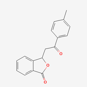 molecular formula C17H14O3 B2583376 3-[2-(4-methylphenyl)-2-oxoethyl]-3H-2-benzofuran-1-one CAS No. 69322-22-1