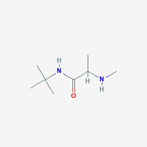 molecular formula C8H18N2O B2583379 N-叔丁基-2-(甲基氨基)丙酰胺 CAS No. 1132791-71-9