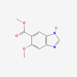 molecular formula C10H10N2O3 B2583387 6-甲氧基-3H-苯并咪唑-5-甲酸甲酯 CAS No. 1806665-42-8