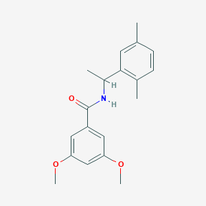 molecular formula C19H23NO3 B258344 N-[1-(2,5-dimethylphenyl)ethyl]-3,5-dimethoxybenzamide 