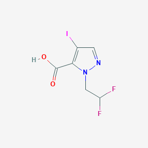 1-(2,2-difluoroethyl)-4-iodo-1H-pyrazole-5-carboxylic acid