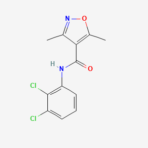 molecular formula C12H10Cl2N2O2 B2583462 N-(2,3-dichlorophenyl)-3,5-dimethyl-1,2-oxazole-4-carboxamide CAS No. 478031-35-5