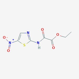 molecular formula C7H7N3O5S B2583468 乙基[(5-硝基-1,3-噻唑-2-基)氨基](氧代)乙酸酯 CAS No. 89792-36-9
