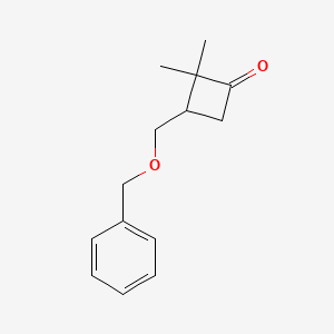 3-[(Benzyloxy)methyl]-2,2-dimethylcyclobutan-1-one