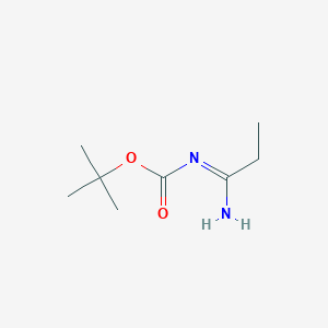 molecular formula C8H16N2O2 B2583473 tert-butyl N-propanimidoylcarbamate CAS No. 1368883-62-8
