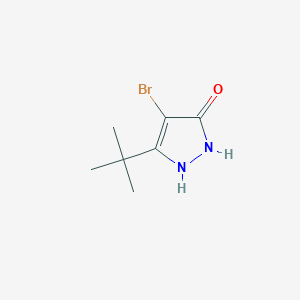 molecular formula C7H11BrN2O B2583477 4-Bromo-3-(tert-butyl)-1H-pyrazol-5-ol CAS No. 873837-19-5