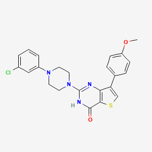 2-[4-(3-chlorophenyl)piperazin-1-yl]-7-(4-methoxyphenyl)thieno[3,2-d]pyrimidin-4(3H)-one