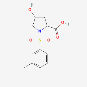 molecular formula C13H17NO5S B2583511 1-(3,4-Dimethylbenzenesulfonyl)-4-hydroxypyrrolidine-2-carboxylic acid CAS No. 1009244-02-3