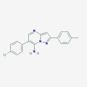 molecular formula C19H15ClN4 B258353 6-(4-Chlorophenyl)-2-(4-methylphenyl)pyrazolo[1,5-a]pyrimidin-7-amine 