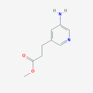 molecular formula C9H12N2O2 B2583531 Methyl 3-(5-aminopyridin-3-yl)propanoate CAS No. 1797510-27-0