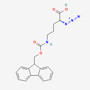 molecular formula C20H20N4O4 B2583540 N3-D-Orn(Fmoc)-OH CAS No. 1994300-41-2