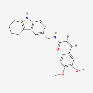 (Z)-3-(3,4-dimethoxyphenyl)-N-((2,3,4,9-tetrahydro-1H-carbazol-6-yl)methyl)acrylamide