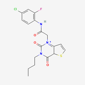 molecular formula C18H17ClFN3O3S B2583574 2-{3-butyl-2,4-dioxo-1H,2H,3H,4H-thieno[3,2-d]pyrimidin-1-yl}-N-(4-chloro-2-fluorophenyl)acetamide CAS No. 1252908-61-4