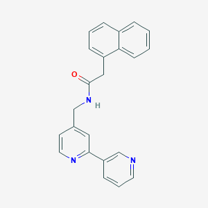molecular formula C23H19N3O B2583575 N-([2,3'-bipyridin]-4-ylmethyl)-2-(naphthalen-1-yl)acetamide CAS No. 2034542-76-0