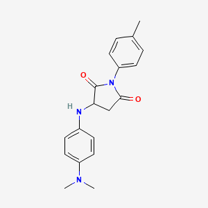 3-((4-(Dimethylamino)phenyl)amino)-1-(p-tolyl)pyrrolidine-2,5-dione