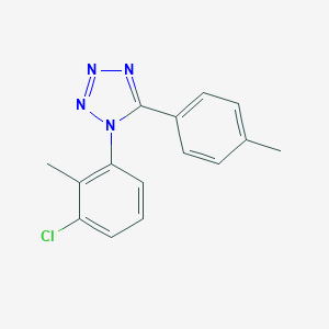 molecular formula C15H13ClN4 B258358 1-(3-chloro-2-methylphenyl)-5-(4-methylphenyl)-1H-tetraazole 