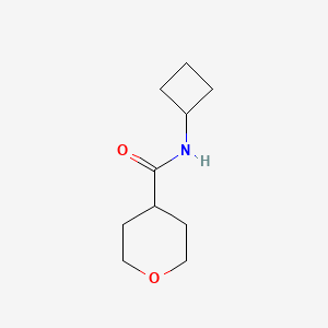 molecular formula C10H17NO2 B2583588 N-cyclobutyloxane-4-carboxamide CAS No. 1863877-50-2