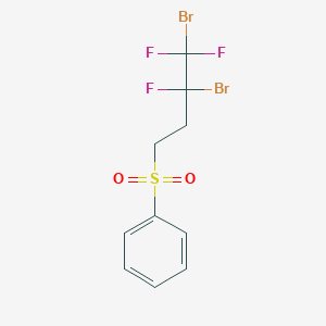 molecular formula C10H9Br2F3O2S B2583611 (3,4-二溴-3,4,4-三氟丁基)(二氧代)苯基-lambda~6~-硫烷 CAS No. 478247-75-5