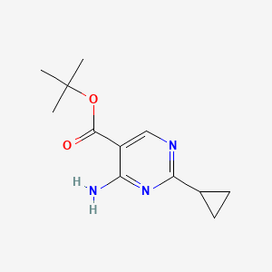 Tert-butyl 4-amino-2-cyclopropylpyrimidine-5-carboxylate