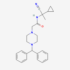 N-(1-cyano-1-cyclopropylethyl)-2-[4-(diphenylmethyl)piperazin-1-yl]acetamide