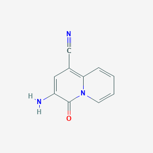molecular formula C10H7N3O B2583628 3-amino-4-oxo-4H-quinolizine-1-carbonitrile CAS No. 188816-65-1