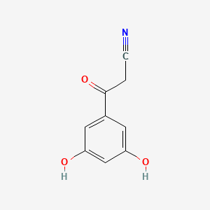 molecular formula C9H7NO3 B2583635 3-(3,5-Dihydroxyphenyl)-3-oxopropanenitrile CAS No. 1378617-16-3