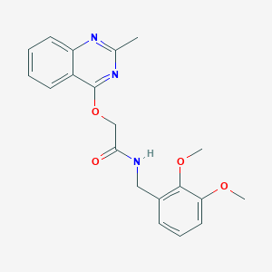 molecular formula C20H21N3O4 B2583654 N-(2,3-dimethoxybenzyl)-2-((2-methylquinazolin-4-yl)oxy)acetamide CAS No. 1029764-10-0