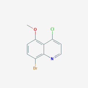 molecular formula C10H7BrClNO B2583659 8-溴-4-氯-5-甲氧基喹啉 CAS No. 1388025-15-7