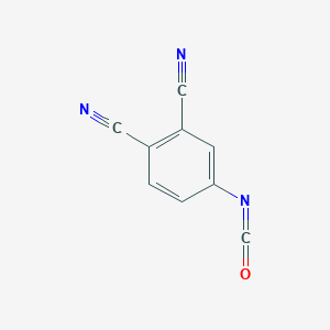 molecular formula C9H3N3O B2583662 4-Isocyanatobenzene-1,2-dicarbonitrile CAS No. 342617-80-5