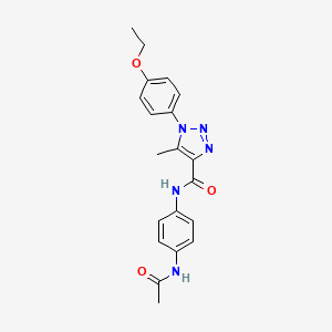 N-(4-acetamidophenyl)-1-(4-ethoxyphenyl)-5-methyl-1H-1,2,3-triazole-4-carboxamide