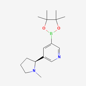 3-[(2S)-1-methylpyrrolidin-2-yl]-5-(4,4,5,5-tetramethyl-1,3,2-dioxaborolan-2-yl)pyridine