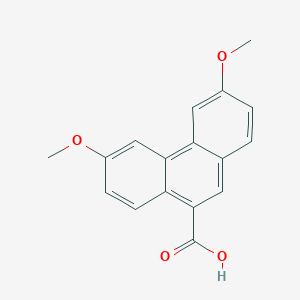 molecular formula C17H14O4 B2583712 3,6-二甲氧基菲-9-甲酸 CAS No. 1400275-32-2