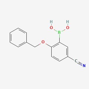 2-(Benzyloxy)-5-cyanophenylboronic acid