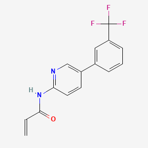 molecular formula C15H11F3N2O B2583717 N-[5-[3-(Trifluoromethyl)phenyl]pyridin-2-yl]prop-2-enamide CAS No. 2305414-47-3