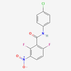 N-(4-chlorophenyl)-2,6-difluoro-3-nitrobenzamide