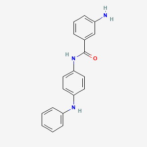 molecular formula C19H17N3O B2583722 3-氨基-N-[4-(苯胺)苯基]苯甲酰胺 CAS No. 1797861-62-1