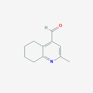 molecular formula C11H13NO B2583749 2-Methyl-5,6,7,8-tetrahydroquinoline-4-carbaldehyde CAS No. 1373757-77-7